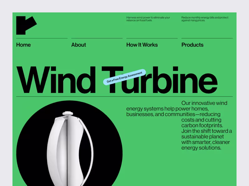 Cover image for Wind Turbine Sales & Service