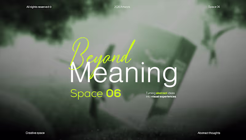 Cover image for SPACE 06— Beyond Meaning