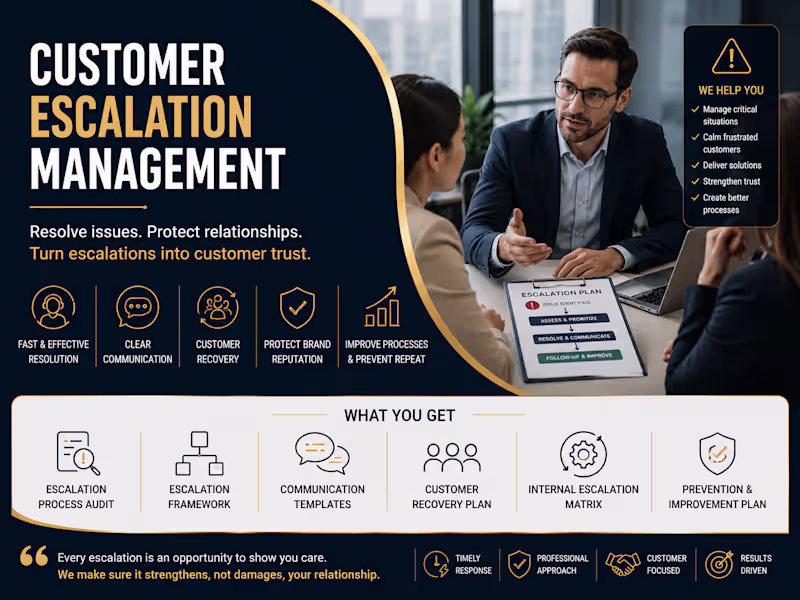 Cover image for Customer Escalation Management