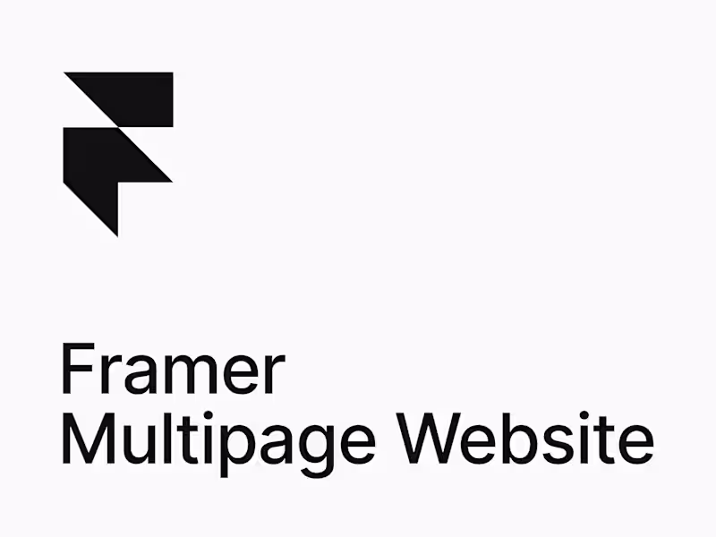 Cover image for Framer Multipage Website