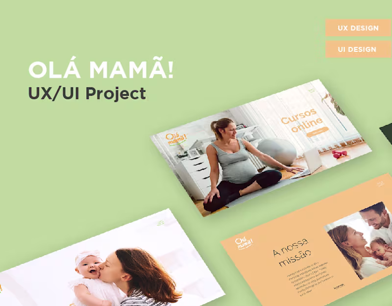 Cover image for Olá Mamã! - UX UI Design