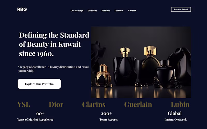 Cover image for RBG Kuwait | Luxury Brand