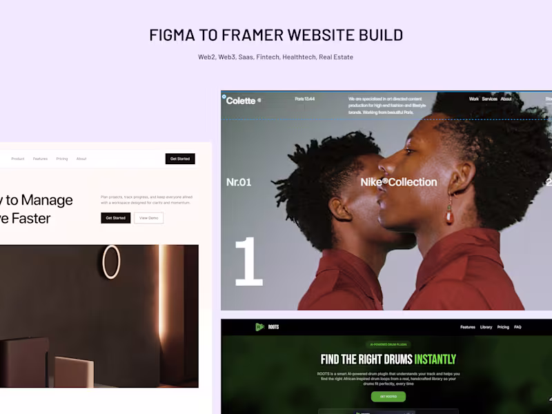 Cover image for Figma to Framer Website Build