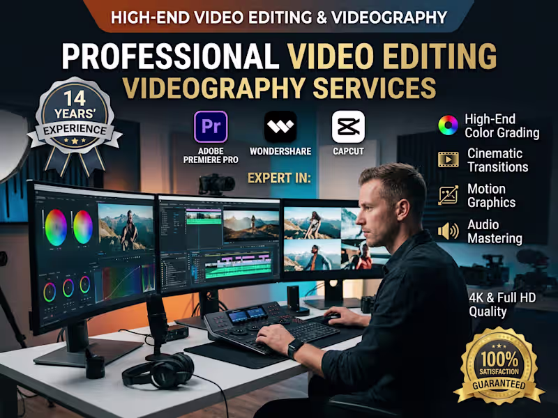 Cover image for Professional Video Editing Services