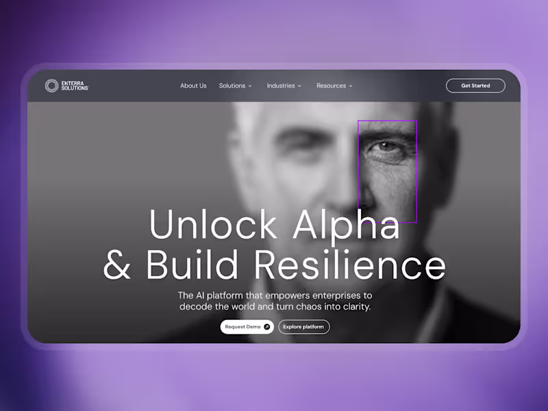 Cover image for Enterra Solutions — Framer Dev | Enterprise AI
