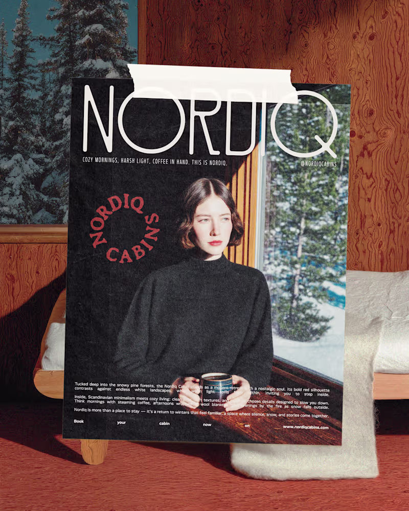 Cover image for Nordiq Cabins is a boutique lodge brand created as a modern ...