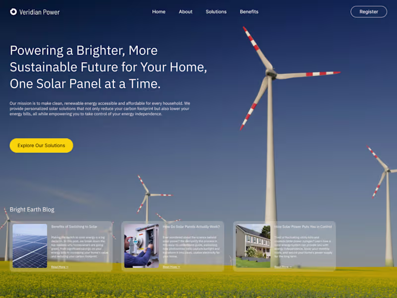 Cover image for Veridian Website Design