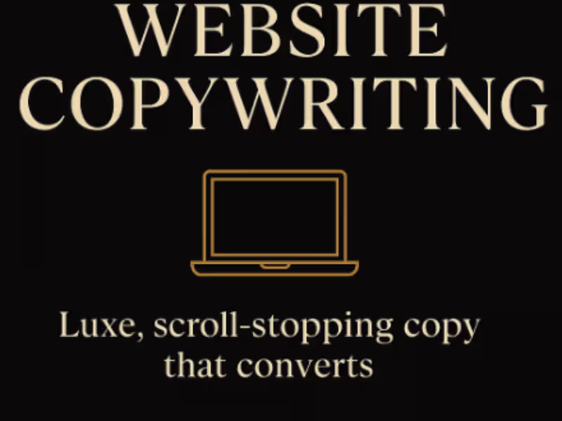 Cover image for Luxe Website Copy That Converts