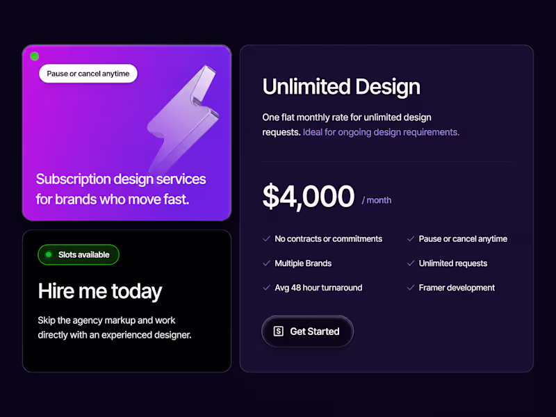 Cover image for Unlimited Design & Development Subscription