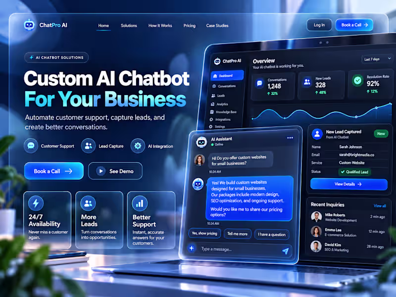 Cover image for I will build a Custom AI ChatBot for your Business