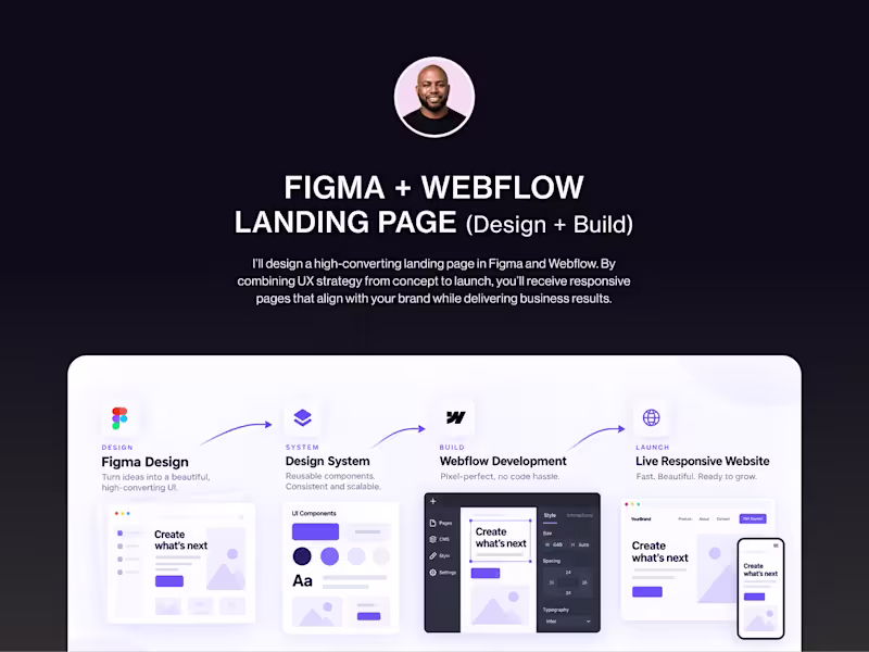 Cover image for Landing Page (Design + Build)
