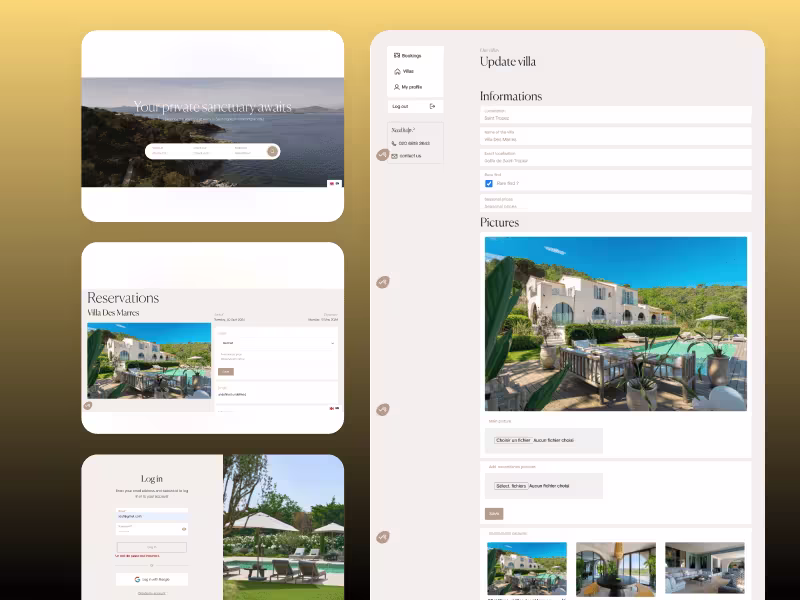 Cover image for Villa Concierge Web App - Webflow x Wized x Xano
