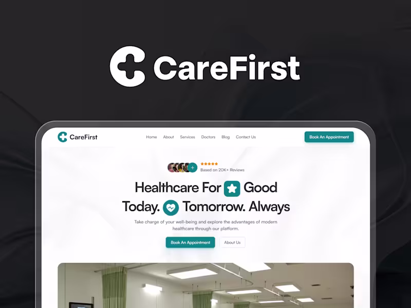 Cover image for CareFirst : Healthcare Website Design & Development