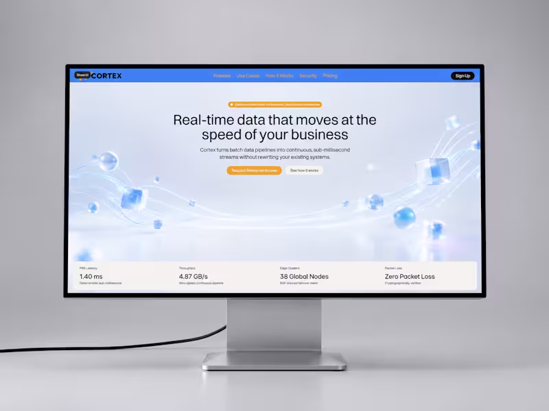 Cover image for Cortex Premium SaaS Framer Template Design