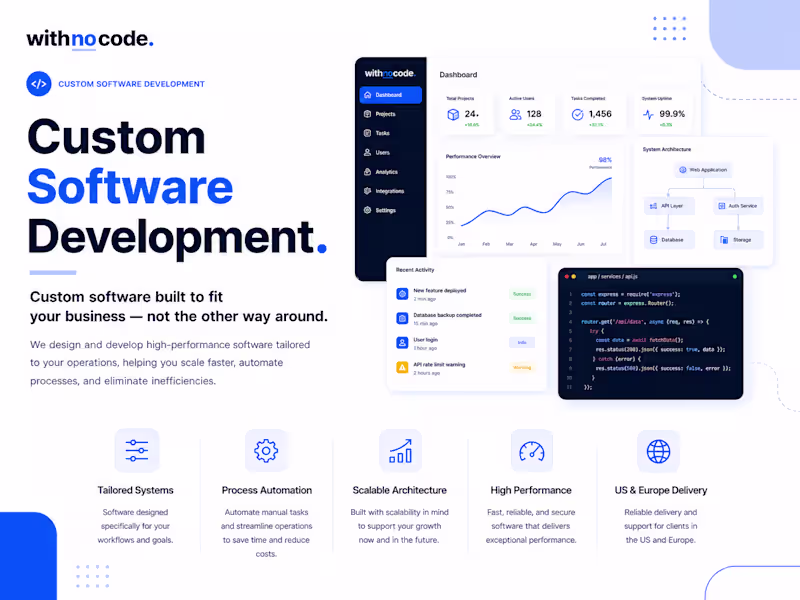 Cover image for Custom Software Development