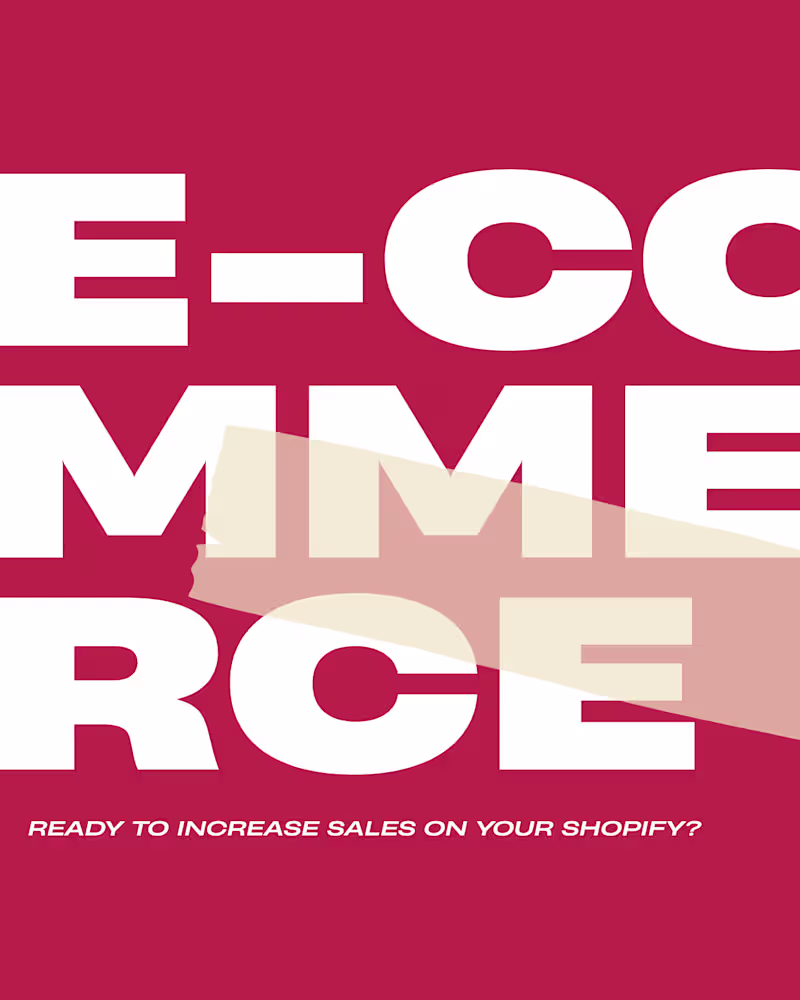 Cover image for E-COMMERCE:  ready to increase sales on shopify?