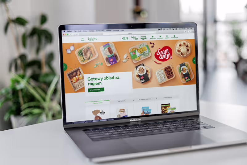Cover image for Major polish convenience store chain website. UI Design, Ico...