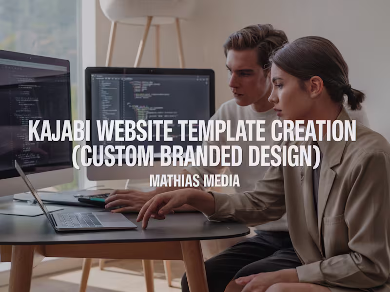 Cover image for Kajabi Website Template Creation (Custom Branded Design)