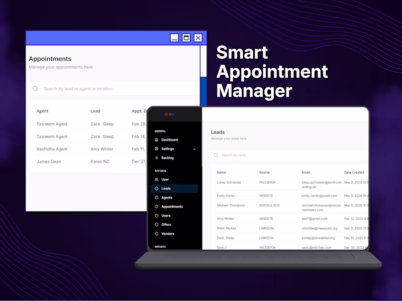 Cover image for Appointment Manager for Real Estate Agents