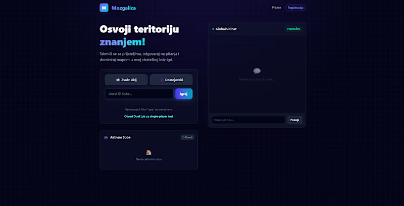 Cover image for Mozgalica - Real-Time Multiplayer Quiz Game