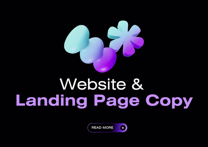 Cover image for Website & Landing Page Copy