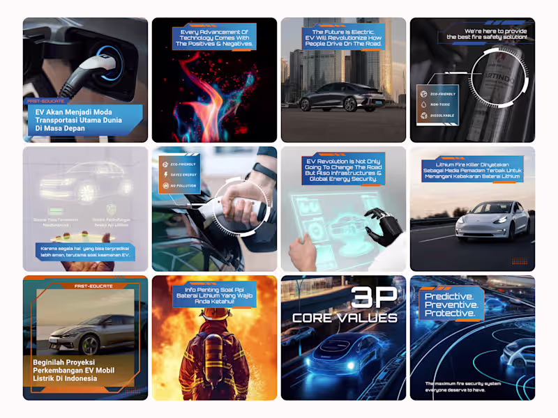 Cover image for Social Media Content Design l FAST Fire Extinguisher Company