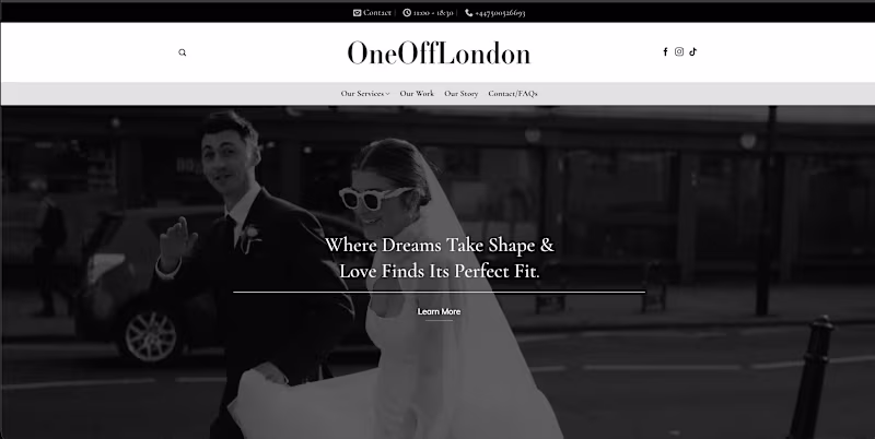 Cover image for When a London-based bridalwear fitting