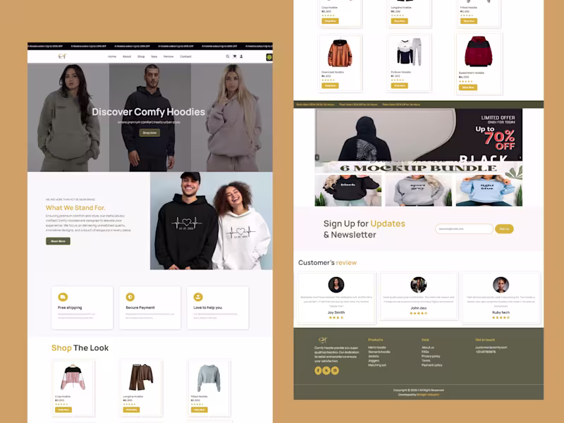 Cover image for Ecommerce Website Design for a