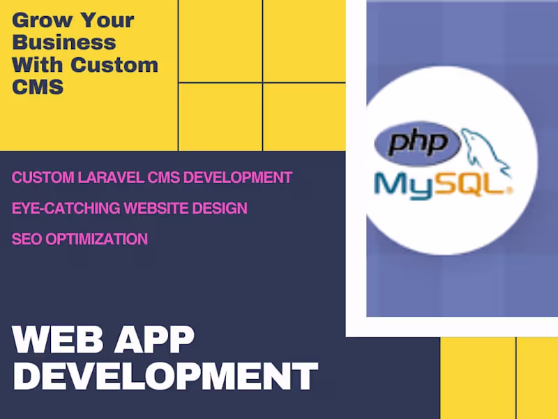 Cover image for Fix and build custom cms in PHP, codeigniter, laravel