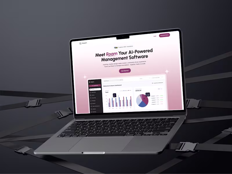 Cover image for RoamStay: Landing Page Design & Framer Development