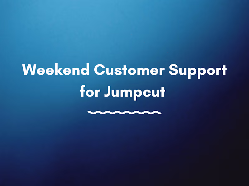 Cover image for Weekend Customer Service