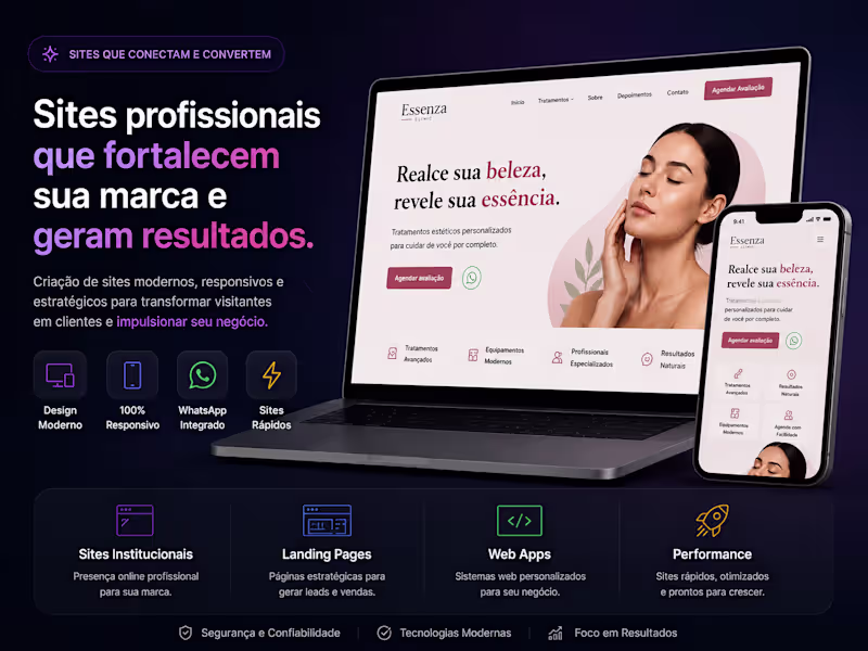 Cover image for Site Profissional para Clínica de Estética