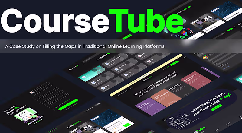 Cover image for CourseTube 2.0: A Transformative Case Study :: UI/UX Design 