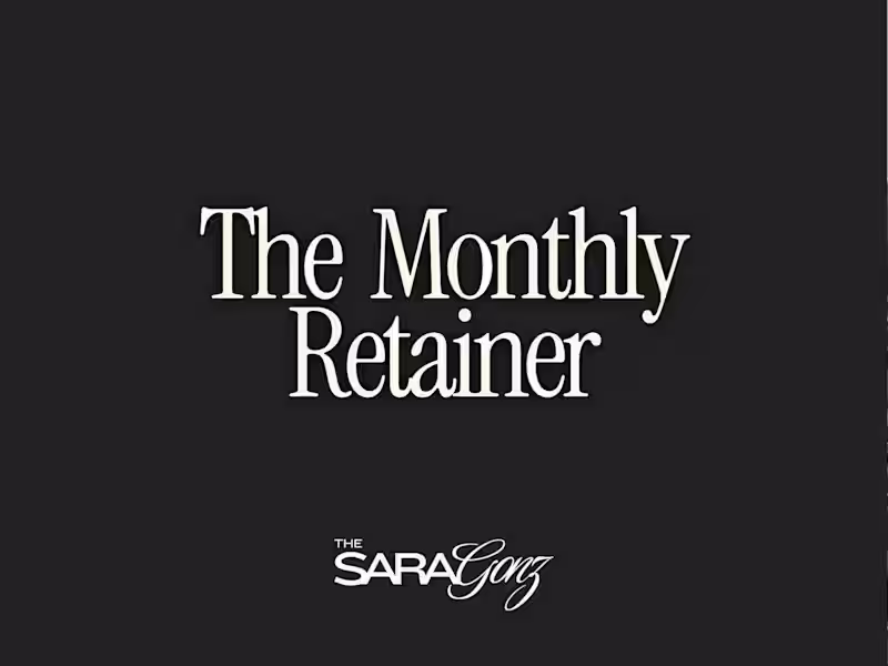 Cover image for The Monthly Retainer