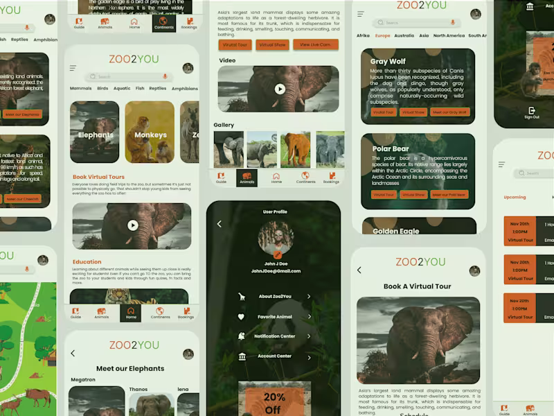 Cover image for Zoo2You App Design