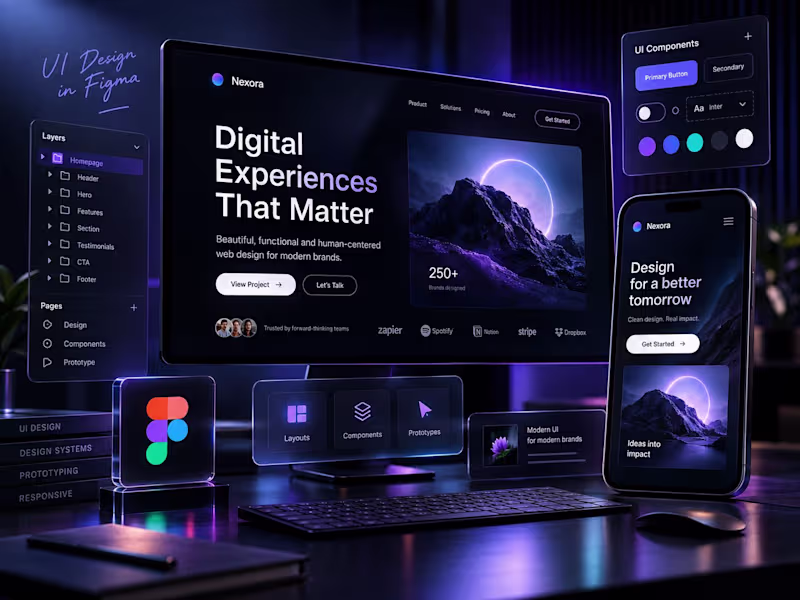 Cover image for Website UI Design in Figma