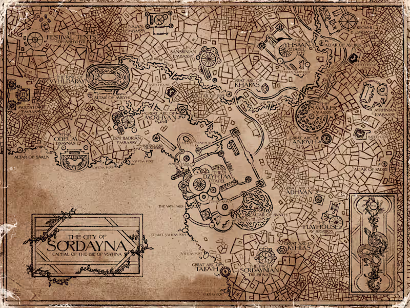 Cover image for Book Map (City) — Sordayna