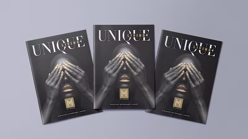 Cover image for Unique Living Campaign: Avant-garde Real Estate Brochure