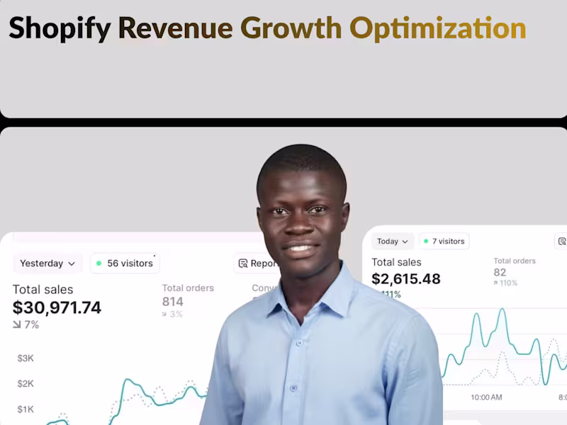 Cover image for Shopify Conversion Rate Optimization (CRO)