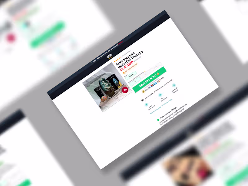 Cover image for Framer-Based E-commerce Product Pages for Holiday Sale