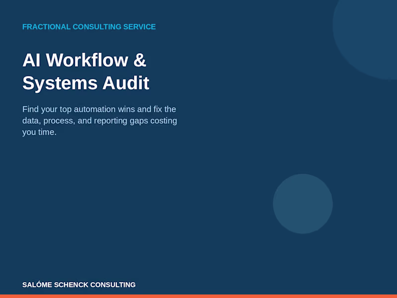 Cover image for AI Workflow & Systems Audit