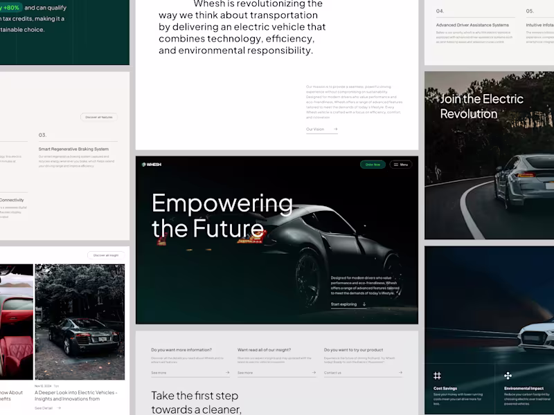 Cover image for Landing Page - Whesh Website Design
