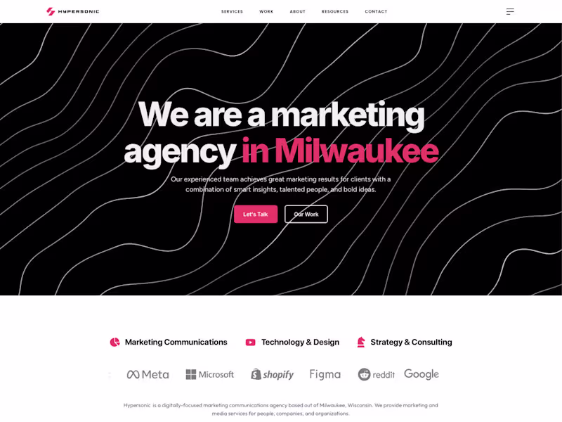 Cover image for Hypersonic • Advertising Agency in Milwaukee, WI
