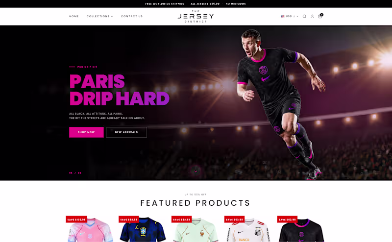 Cover image for The Jersey District eCommerce Website