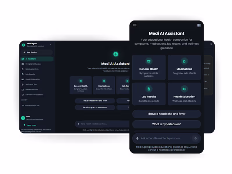 Cover image for MediAgent - Medical Knowledge AI
