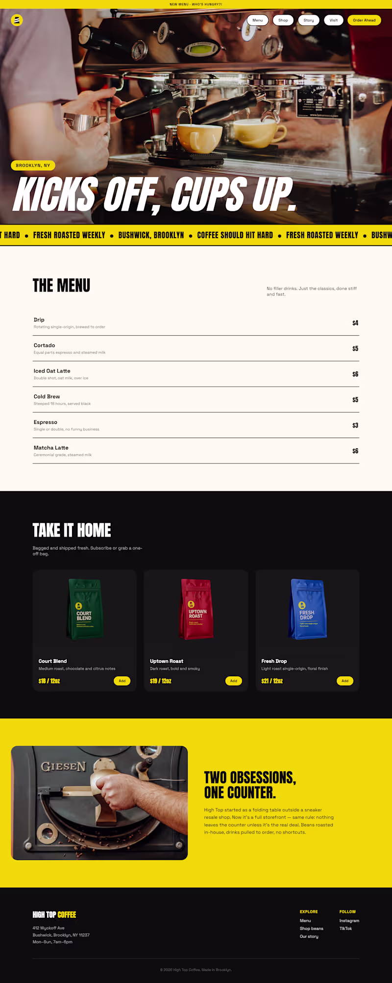 Cover image for A bold, high-energy website concept