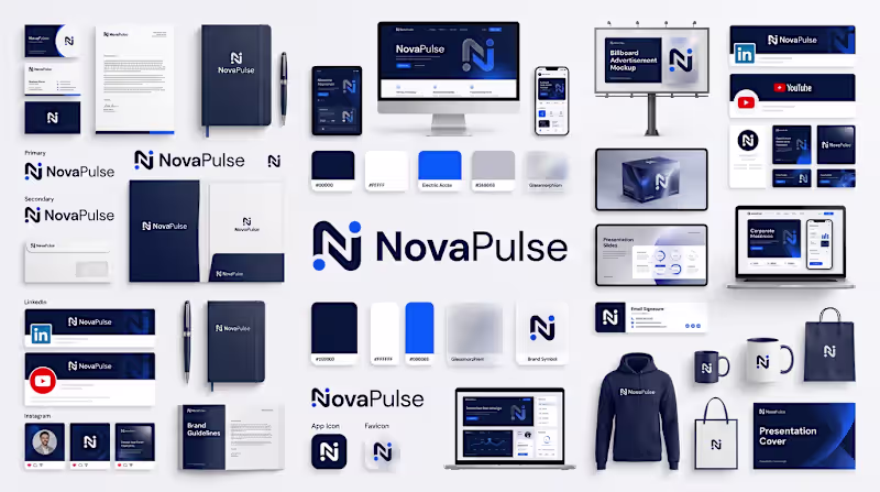 Cover image for Complete Brand Identity Design for AI Tech Startups