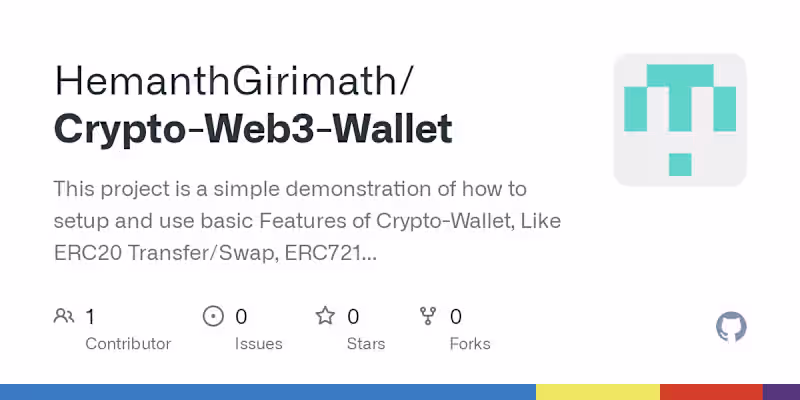 Cover image for HemanthGirimath/Crypto-Web3-Wallet
