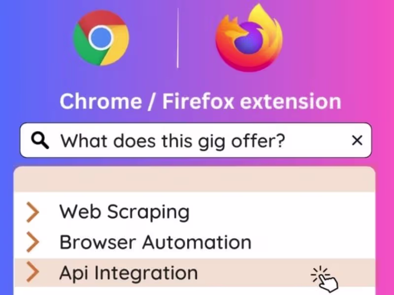 Cover image for Develop, modify or fix any kind of chrome, firefox extension