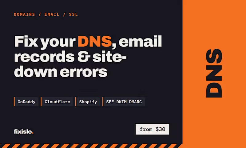 Cover image for Fix your domain, DNS & business email records